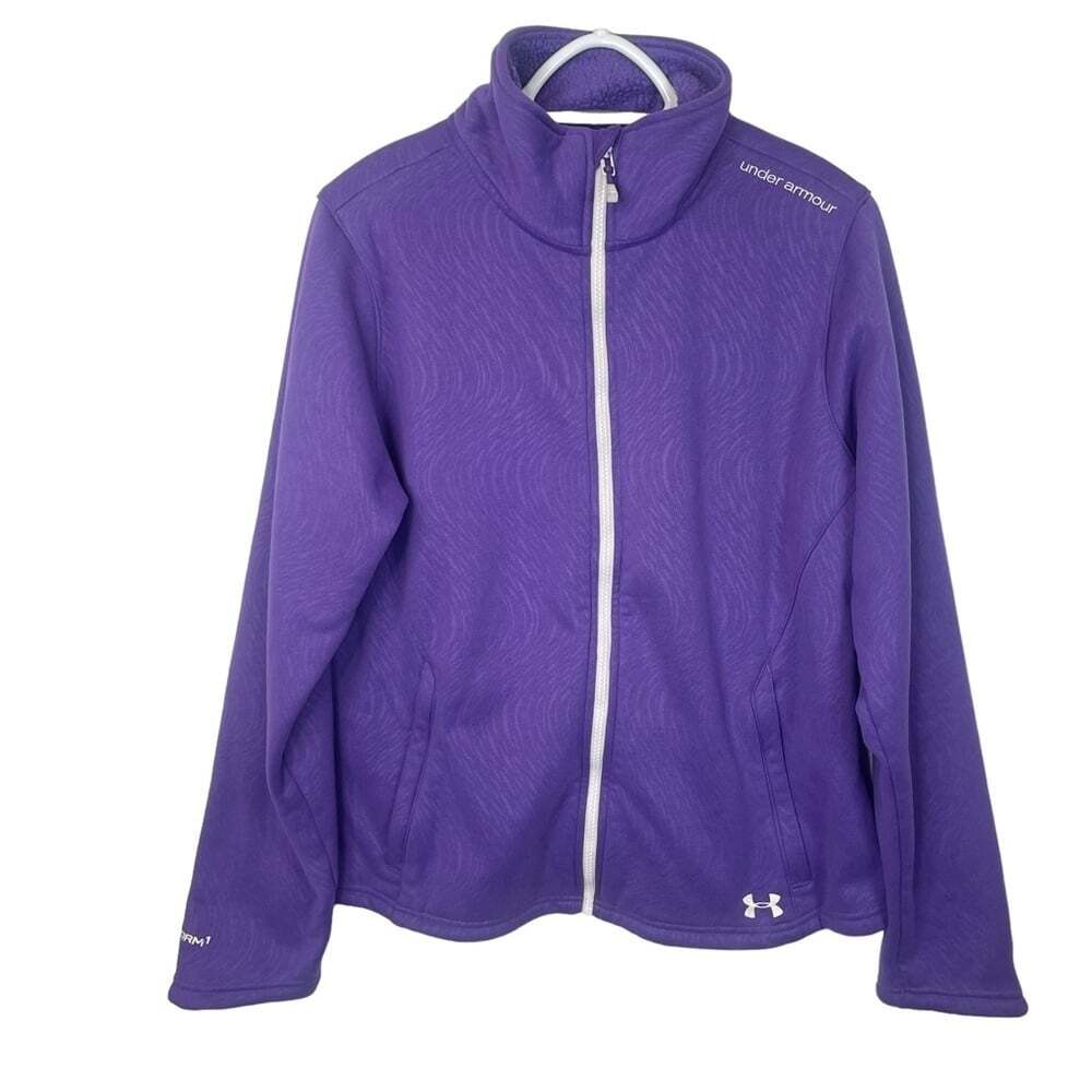 Under Armour Purple Long Sleeved Full Zip Sweatshirt Size XL
